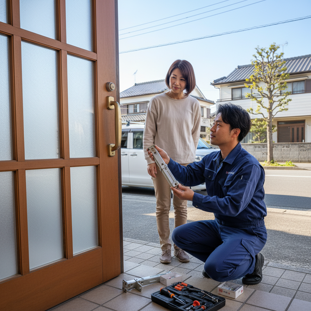 千葉県松戸市 ドアクローザー交換の料金・事例・依頼の流れ