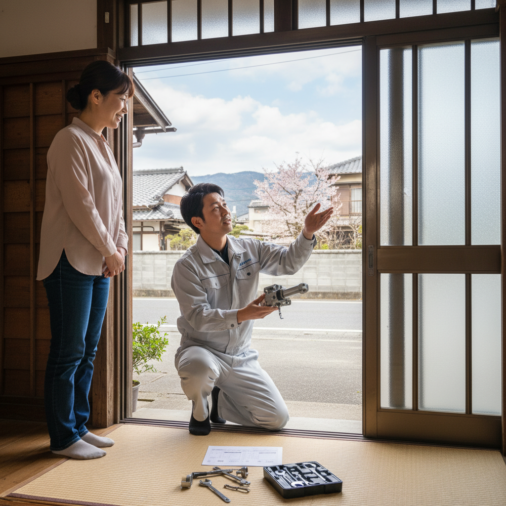 千葉県横芝光町 ドアクローザー交換の料金相場、事例と依頼の流れ