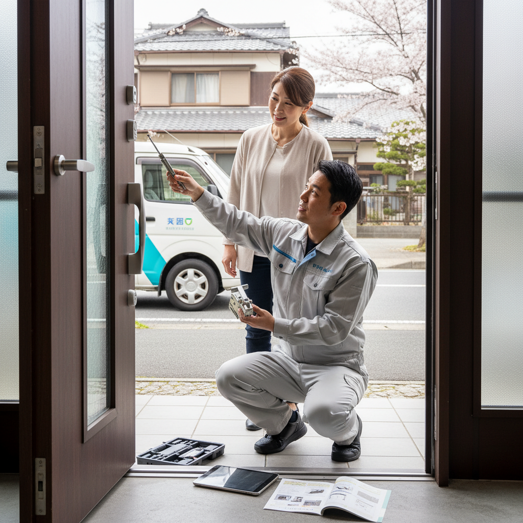 埼玉県 坂戸市 ドアクローザー交換の料金・事例・依頼の流れ