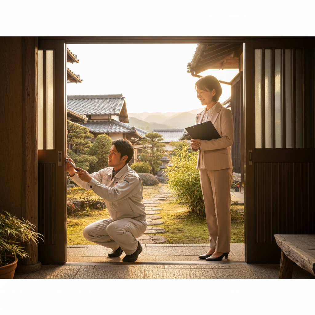 料金相場、事例、依頼の流れ：埼玉県 東秩父村のドアクローザー交換