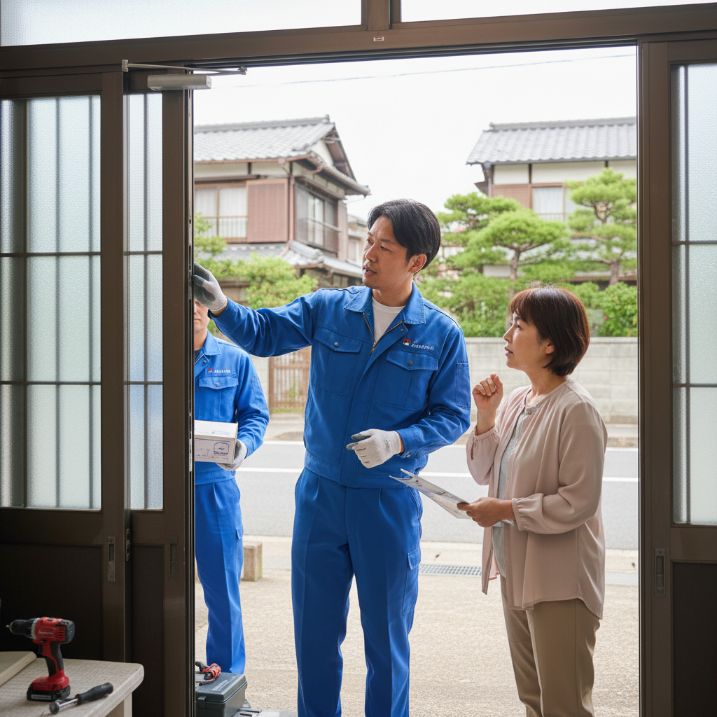 東京都東久留米市でのドアクローザー交換：料金相場、事例、依頼の流れ