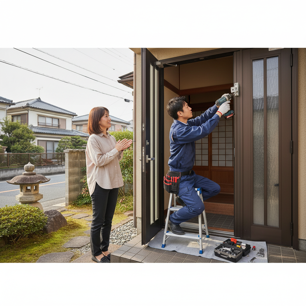 東京都 稲城市のドアクローザー交換:料金相場、事例、依頼の流れ