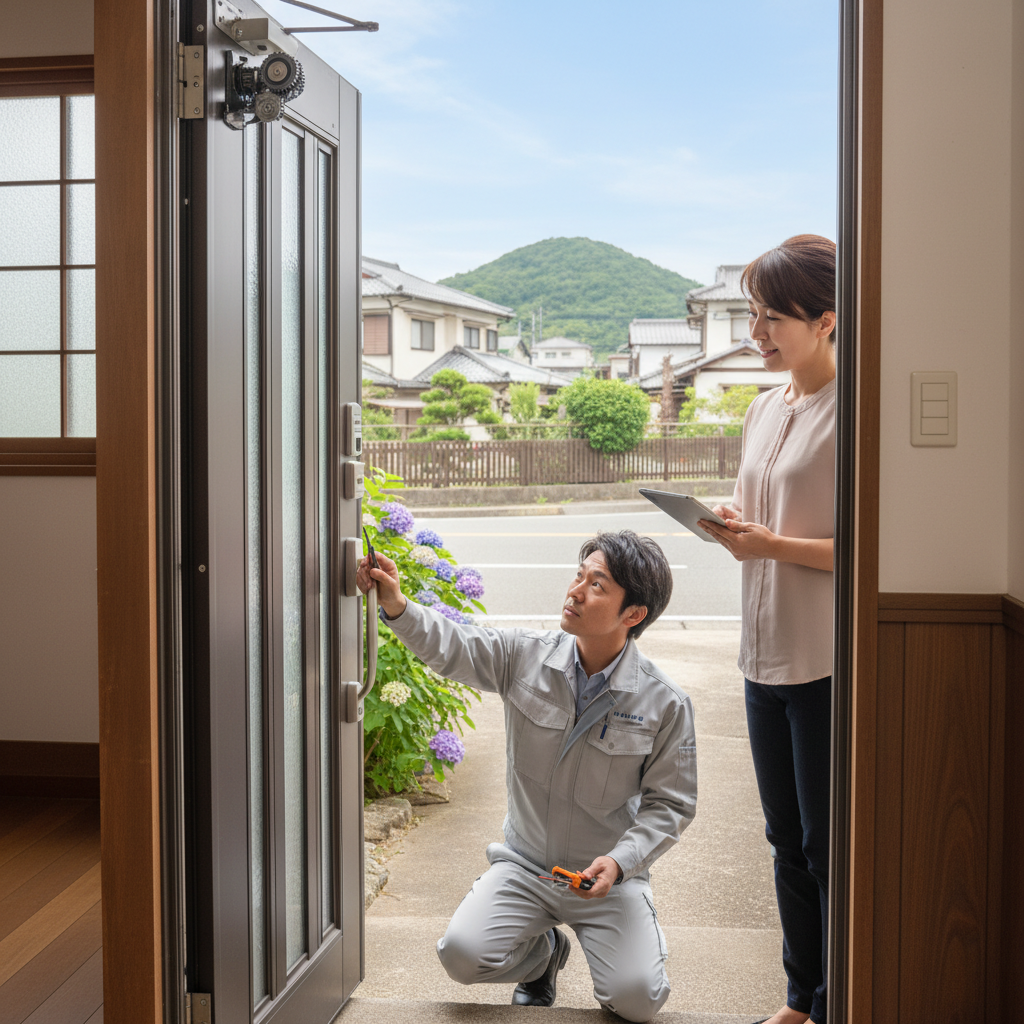 神奈川県 中井町 ドアクローザー交換：料金相場、事例、依頼の流れ