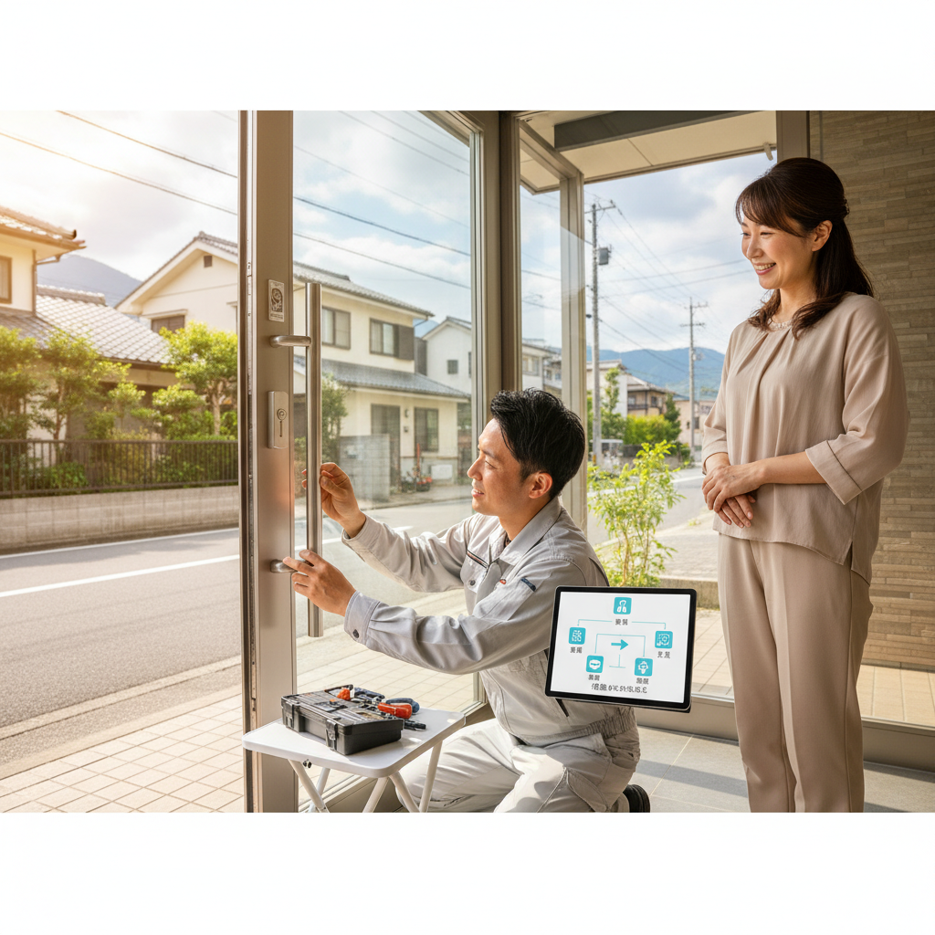 神奈川県二宮町 ドアクローザー交換の料金・事例・依頼の流れ