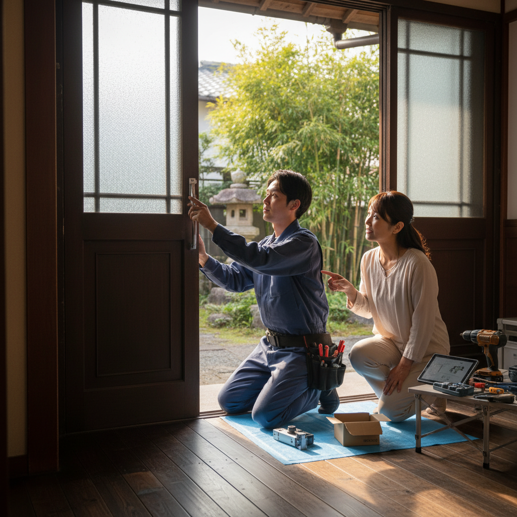 料金相場、事例、神奈川県南足柄市でのドアクローザー交換の流れ