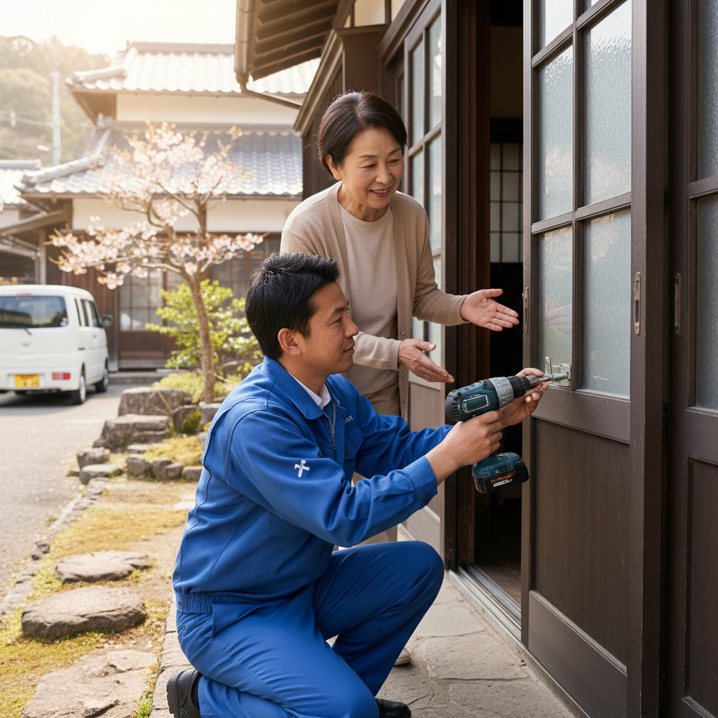 料金・事例・依頼の流れ：神奈川県松田町のドアクローザー交換