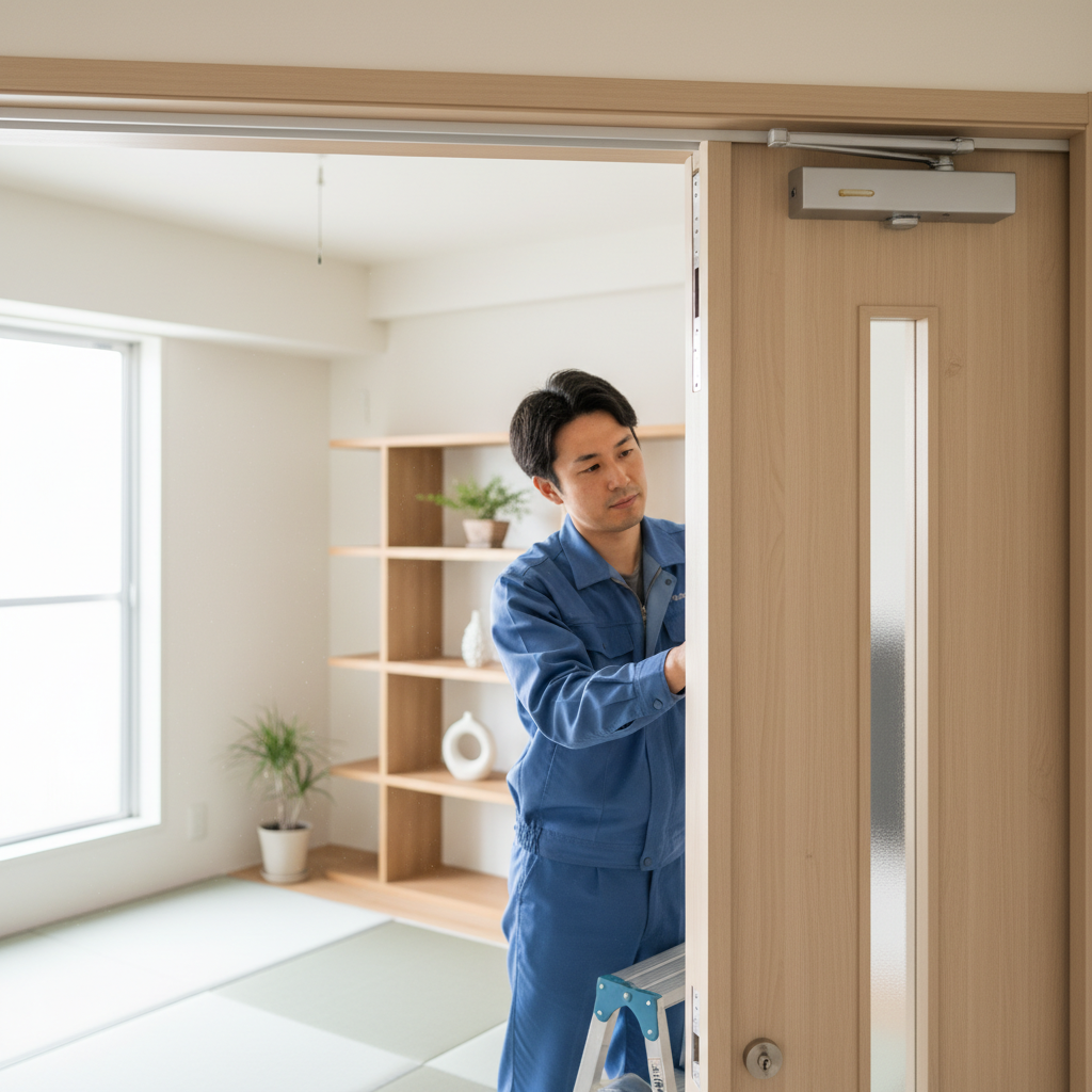 ドアが勢いよく閉まる主な原因は？に関する画像