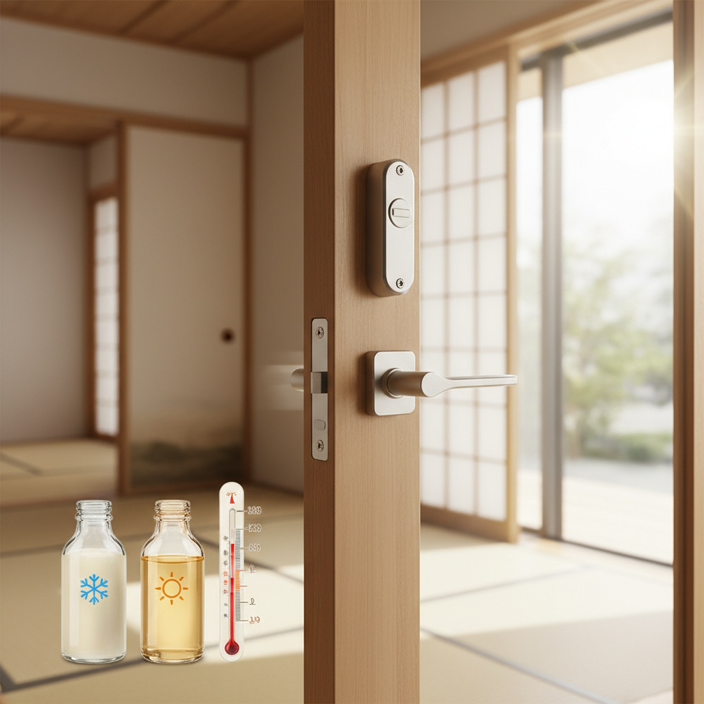 季節や温度変化による影響に関する画像