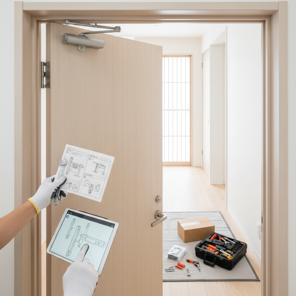 ドアクローザー交換 注意点に関する画像