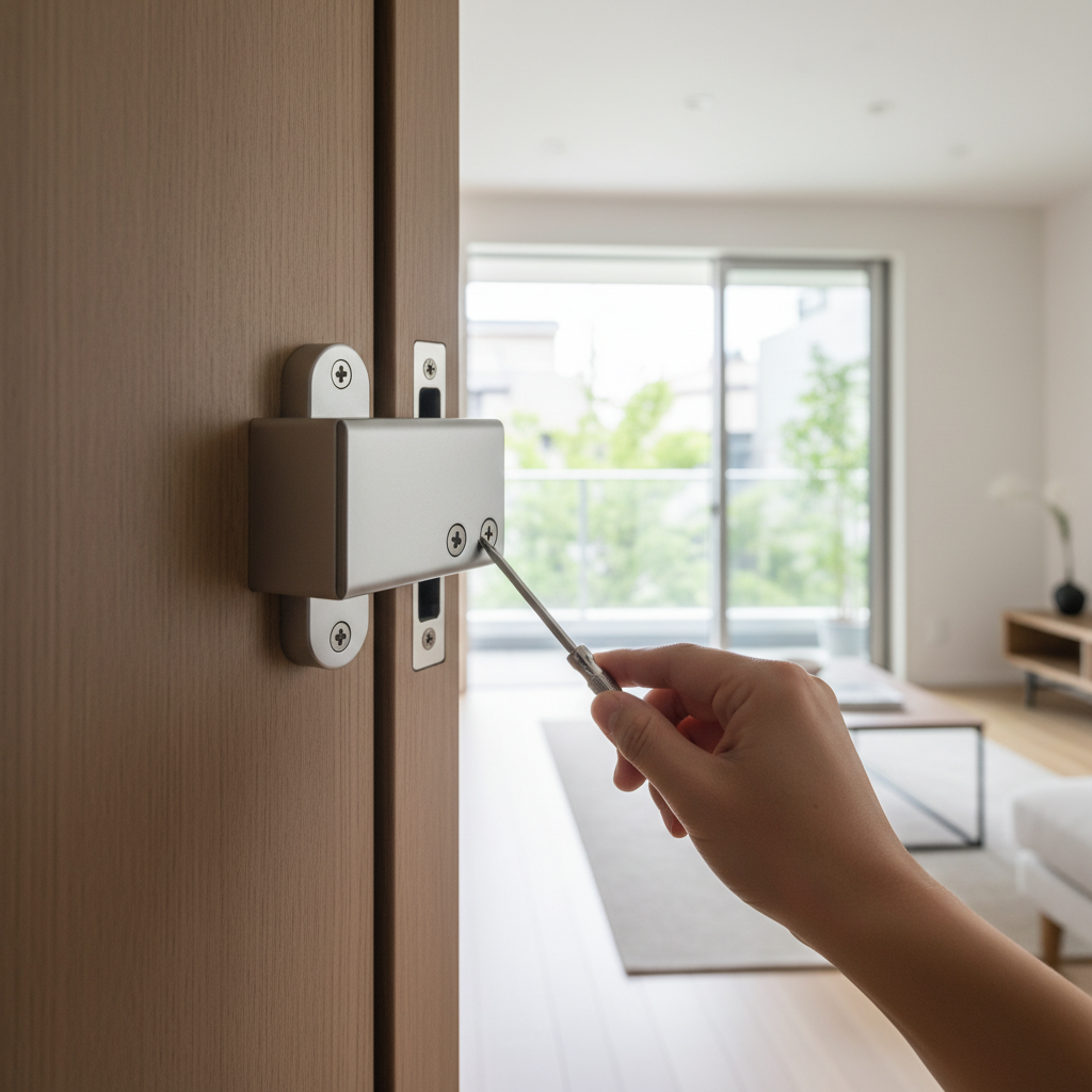 ドアクローザーの閉まる速度を調整するにはどうすればいいですか？（詳細版）に関する画像