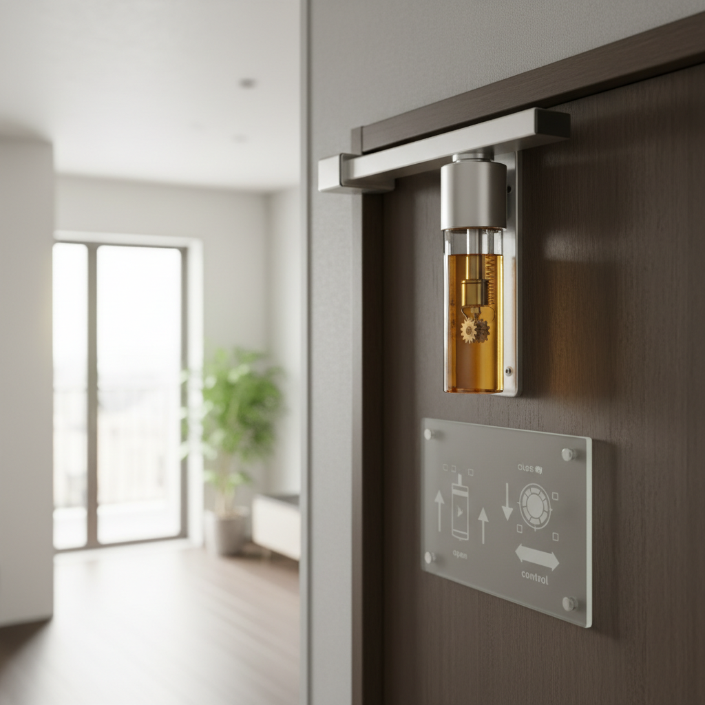 ドアクローザーの役割と仕組みに関する画像