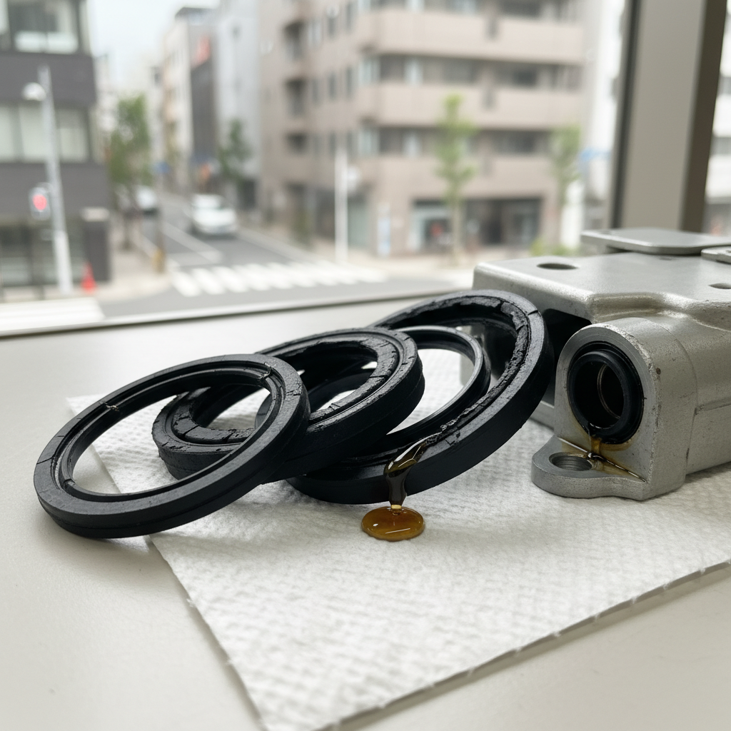 経年劣化による内部パッキンの破損に関する画像