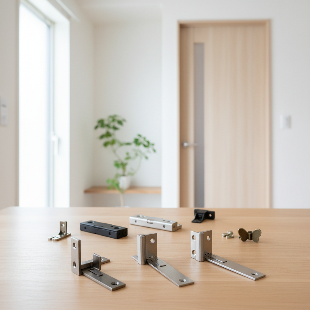 室内ドアの蝶番にはどんな種類がある？に関する画像