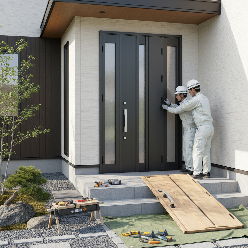 玄関ドアの交換費用と相場に関する画像