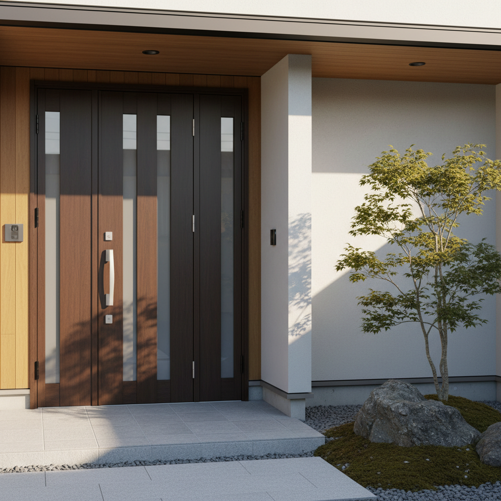 リクシル製ドアの特徴と価格帯に関する画像