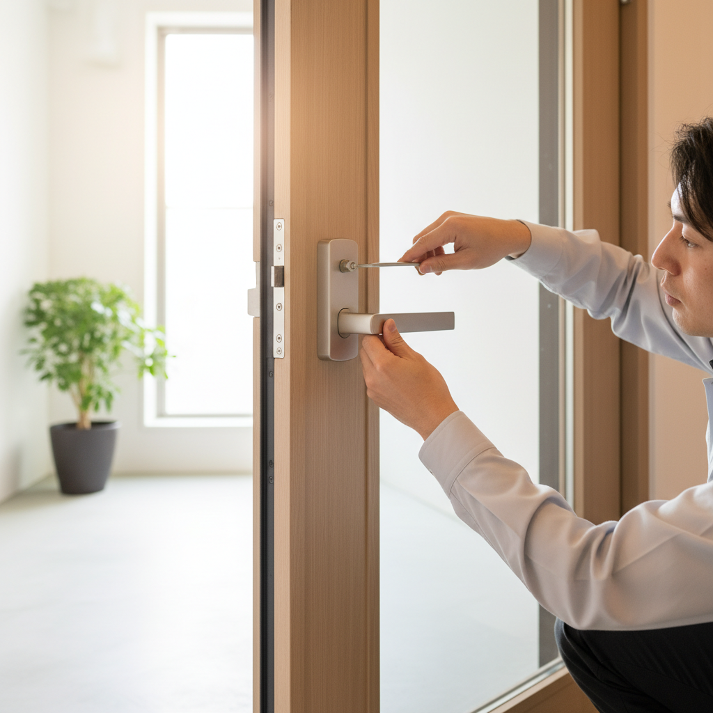 ドアが途中で止まらない・開きっぱなしになる場合の調整に関する画像