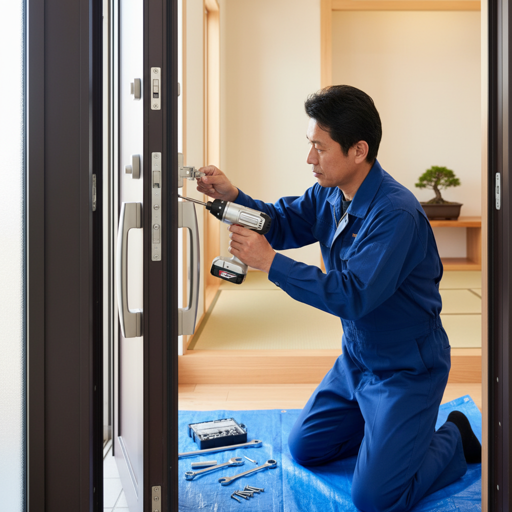 玄関 ドアクローザー交換に関する画像