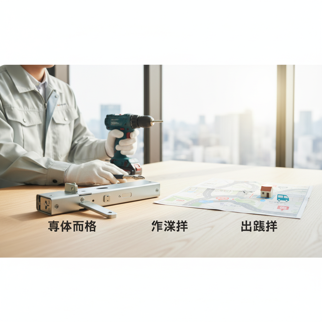 費用を左右する3つの要素(本体価格・作業費・出張費)に関する画像