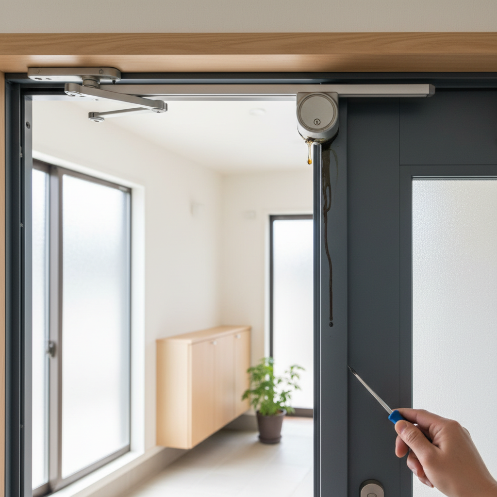 ドアクローザーの寿命は何年ですか?交換時期のサインに関する画像