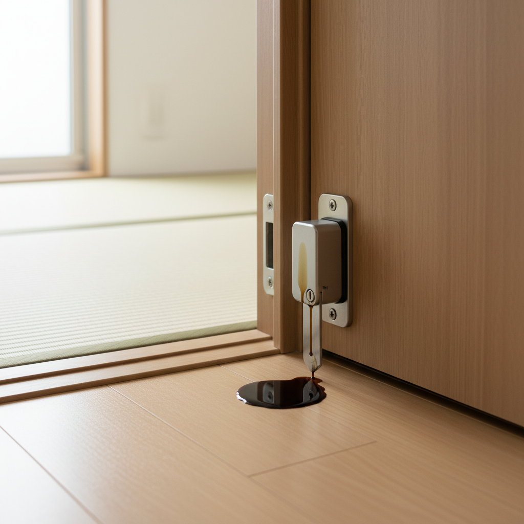 【油漏れ】ドアクローザーの油漏れは修理できる?に関する画像