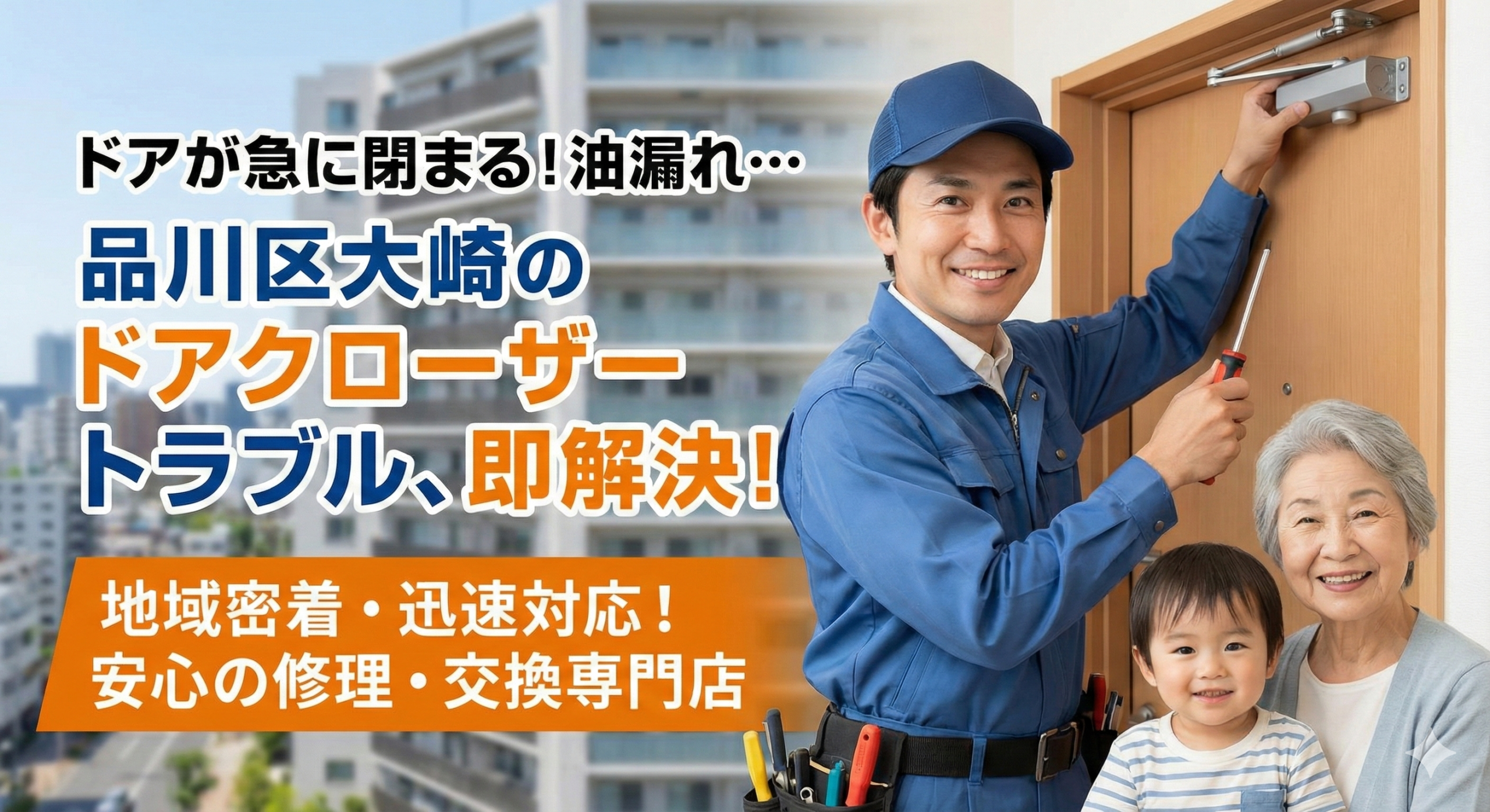 品川区大崎ドア修理