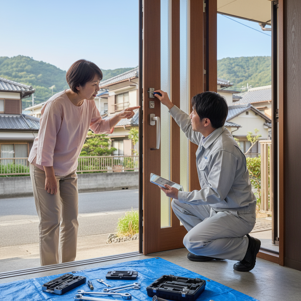 東京都あきる野市引田で多いドア修理｜原因と対策