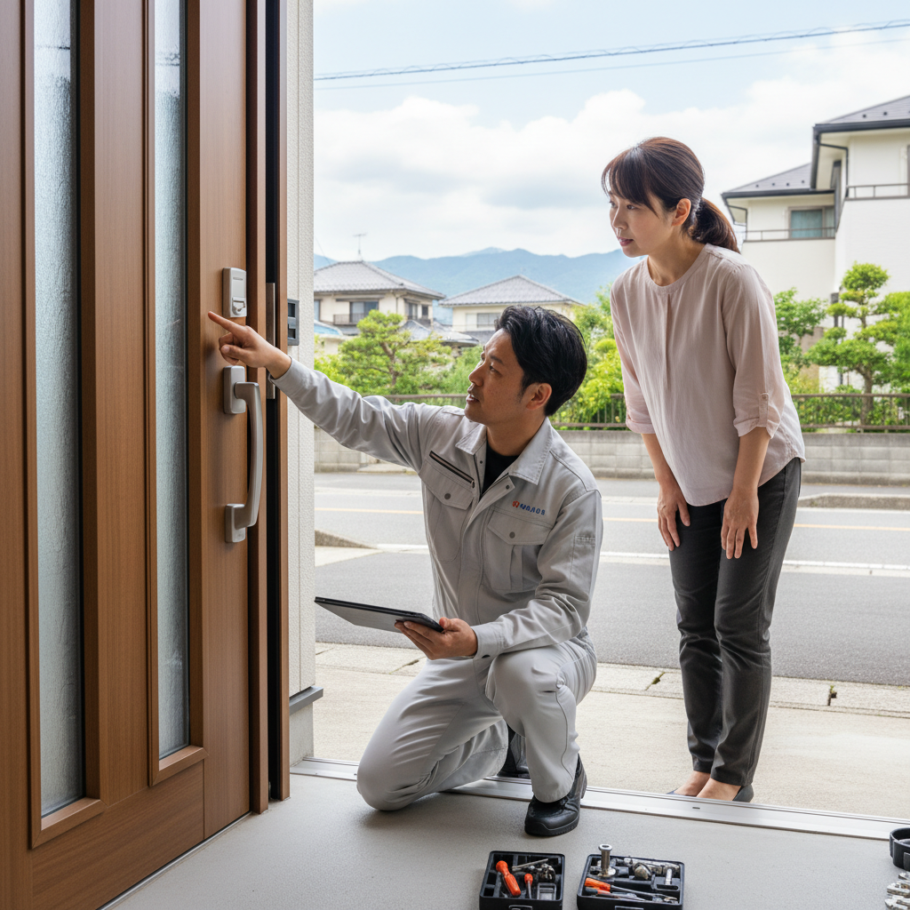 東京都あきる野市原小宮 ドア修理｜原因と自分でできること