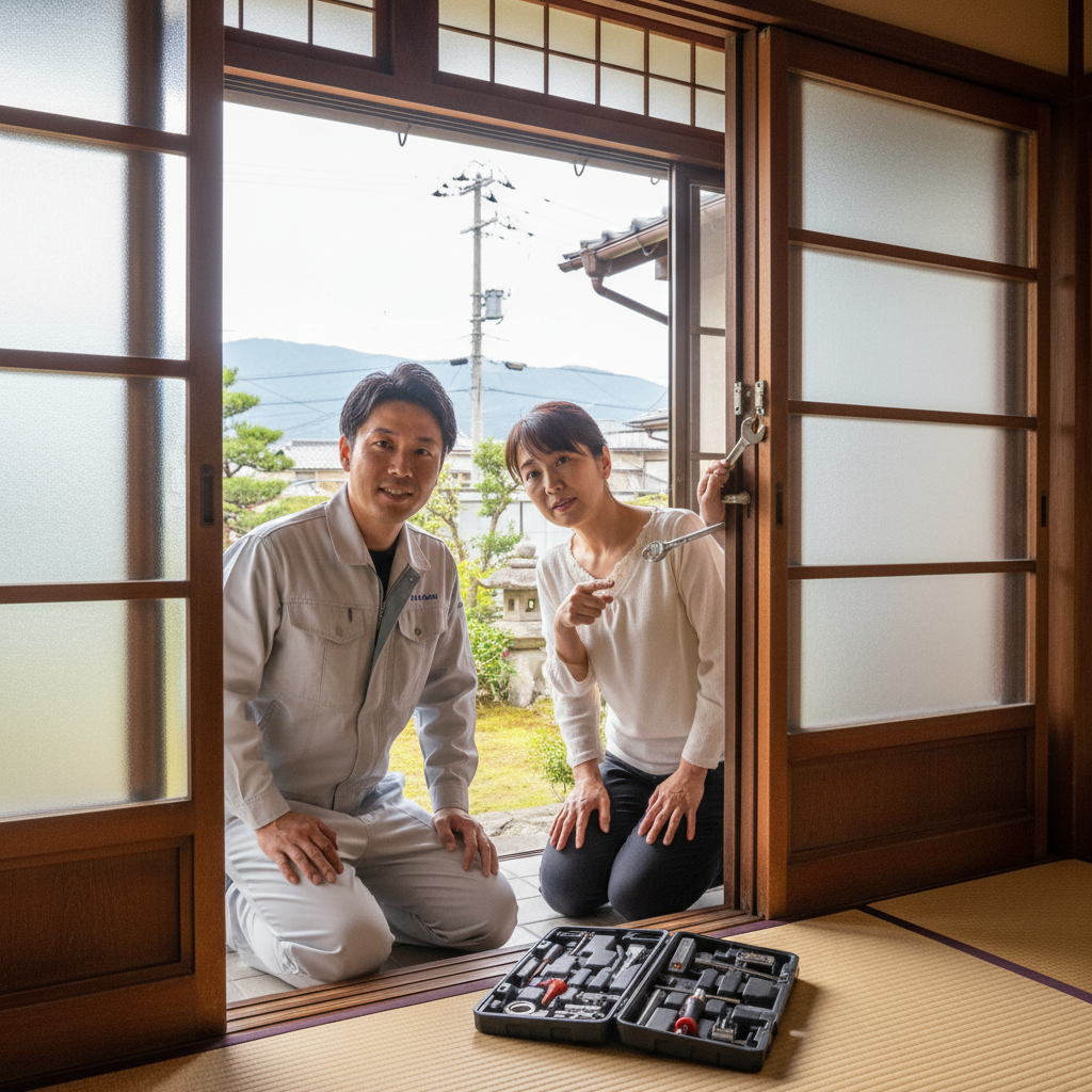 東京都あきる野市秋留のドア修理|ドアクローザー・蝶番・ドアノブのトラブル解決