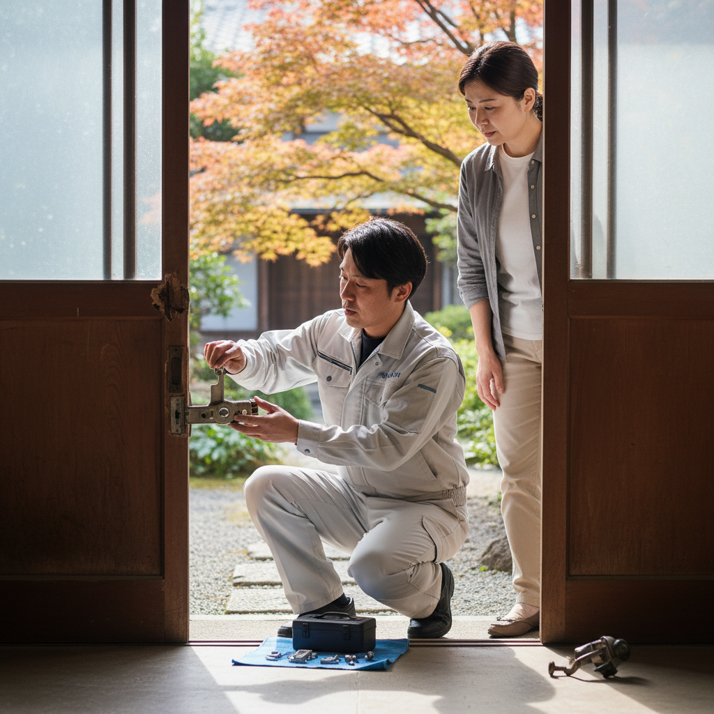 東京都あきる野市深沢で多いドア修理｜原因と対策