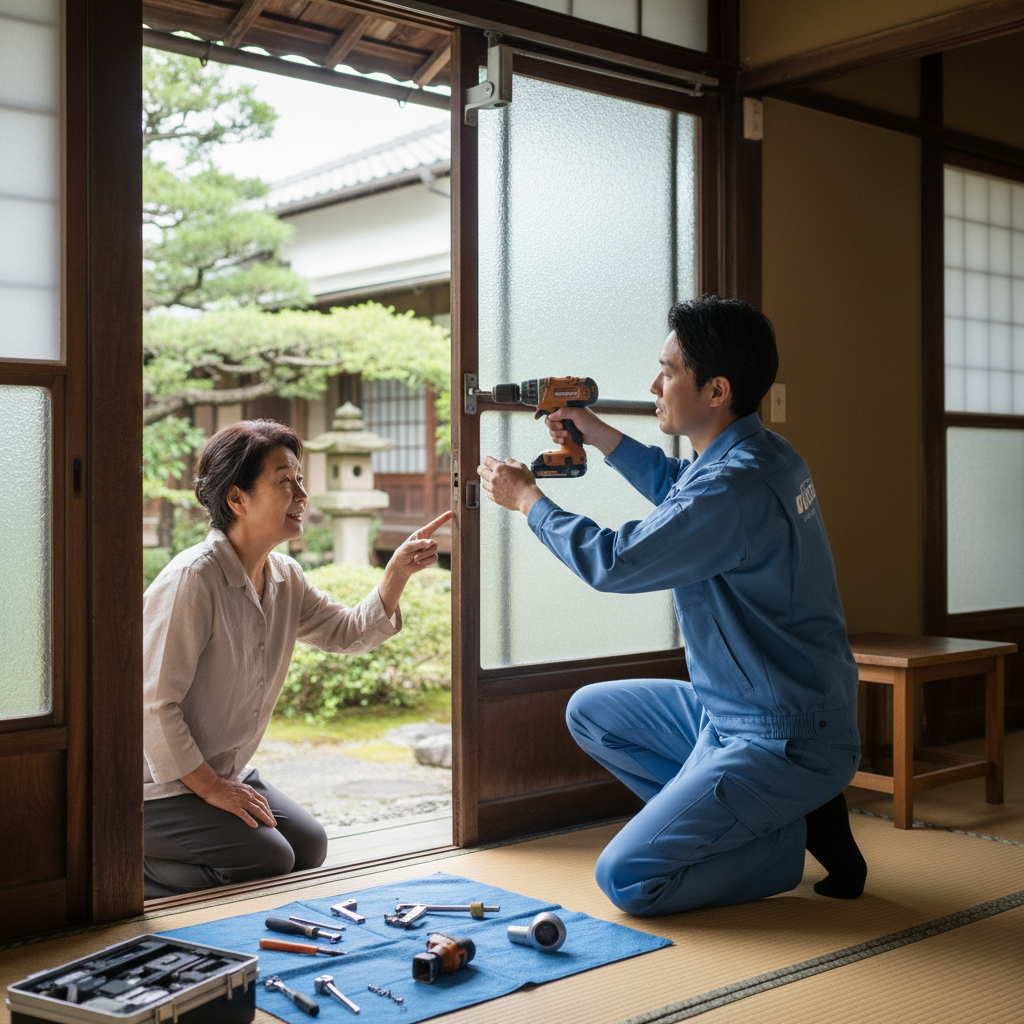 東京都あきる野市瀬戸岡のドア修理|ドアクローザー・蝶番・ドアノブのトラブル原因と対策
