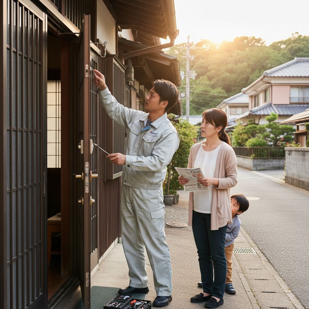 東京都あきる野市二宮で多いドアのトラブルと修理