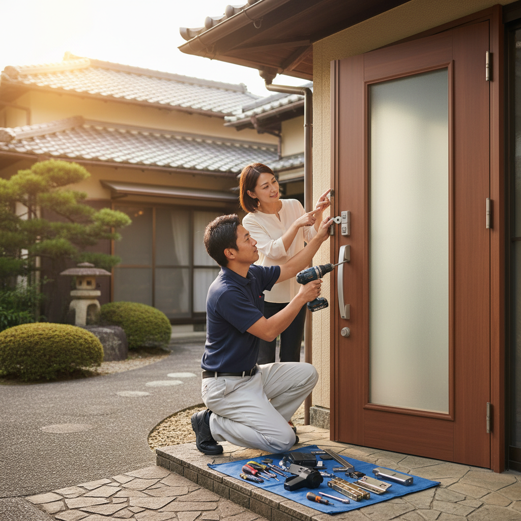 東京都あきる野市平沢で多いドア修理｜ドアクローザー・蝶番・ドアノブ