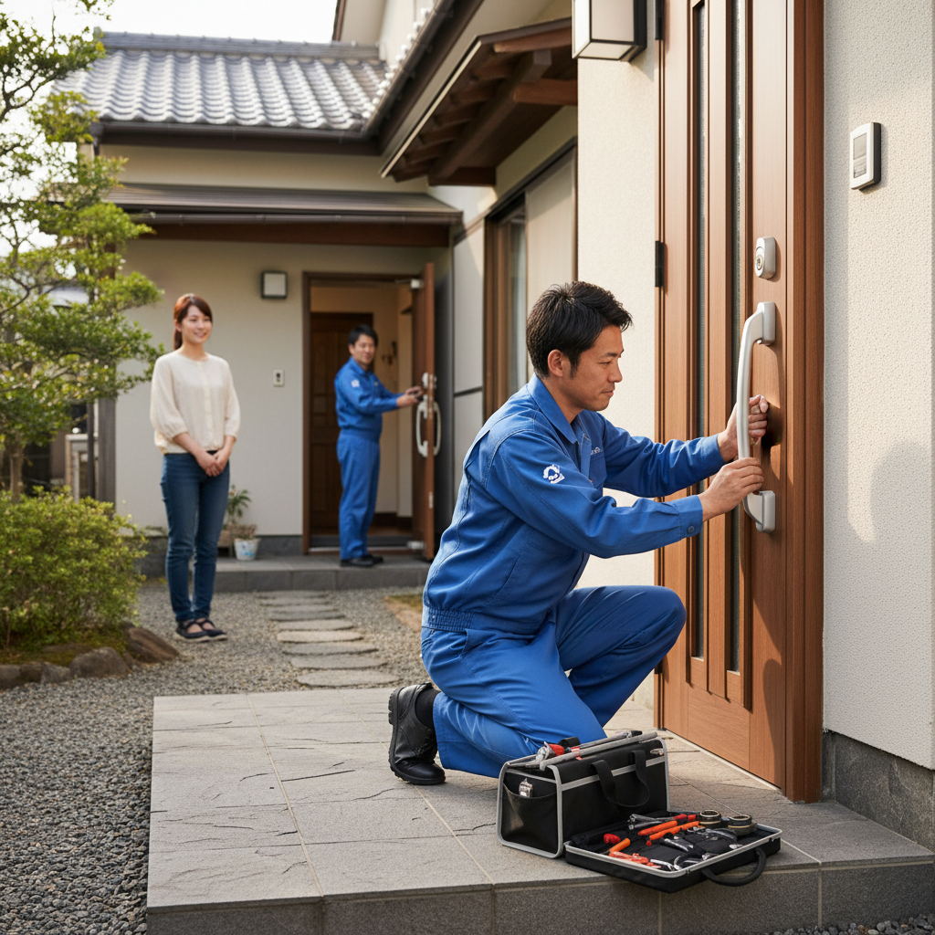 東京都あきる野市油平で迅速対応！ドアクローザー・蝶番・ドアノブの修理・交換
