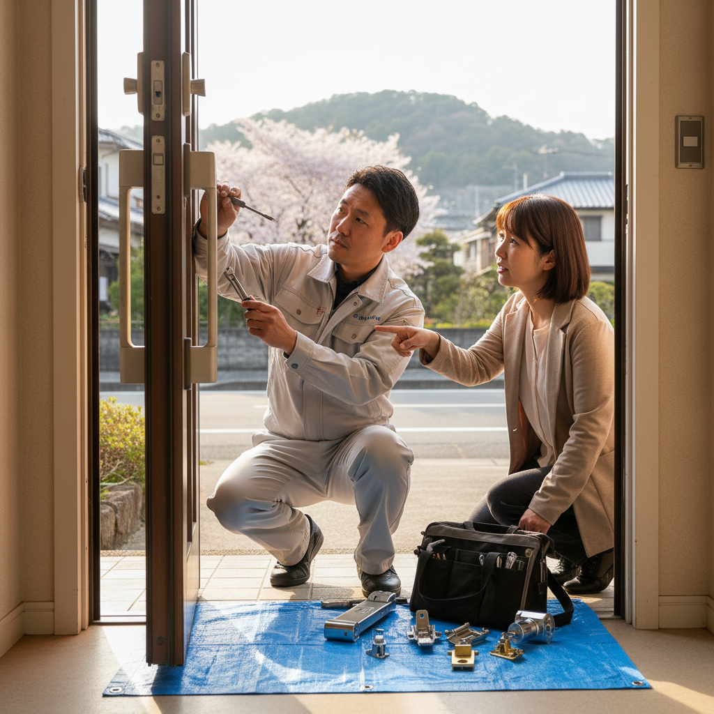 東京都稲城市平尾で多いドア修理の原因と自分でできること