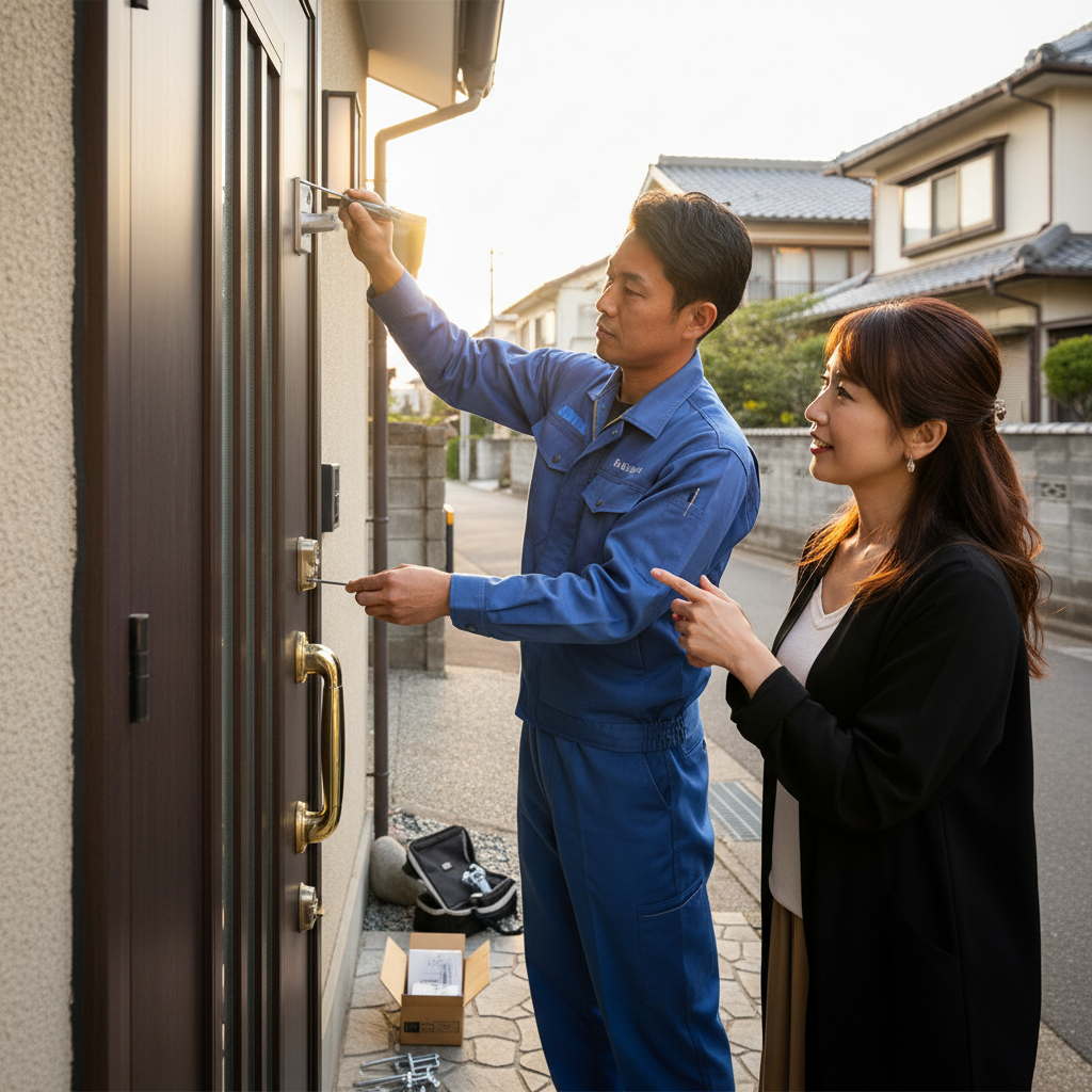 東京都羽村市羽西でドア修理！ドアクローザー・蝶番・ドアノブ交換