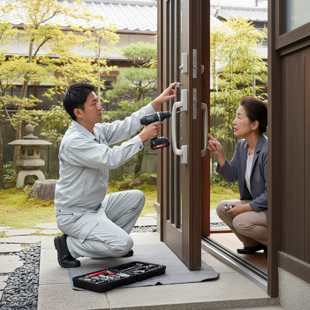 東京都羽村市羽中 ドア修理｜ドアクローザー・蝶番・ドアノブの修理・交換の重要ポイント
