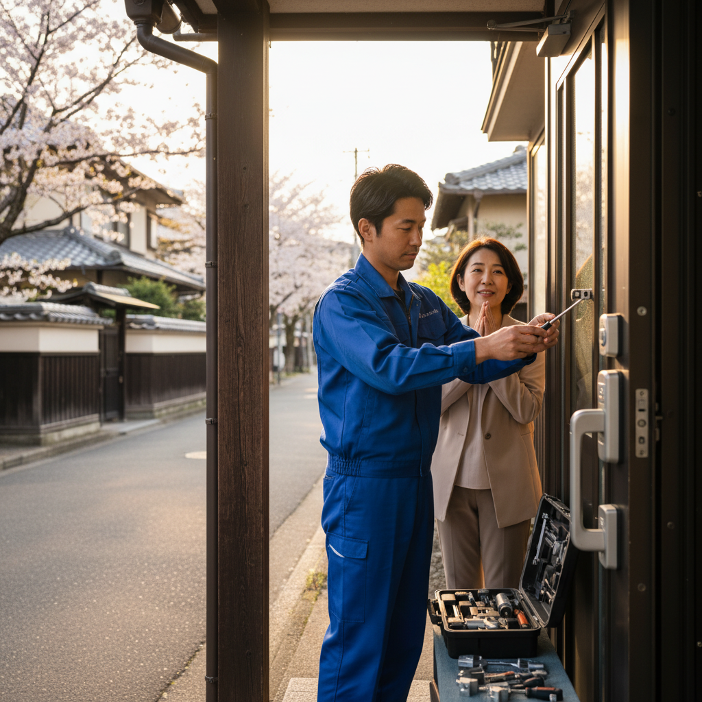 東京都葛飾区鎌倉で多いドア修理｜ドアクローザー・蝶番・ドアノブ交換