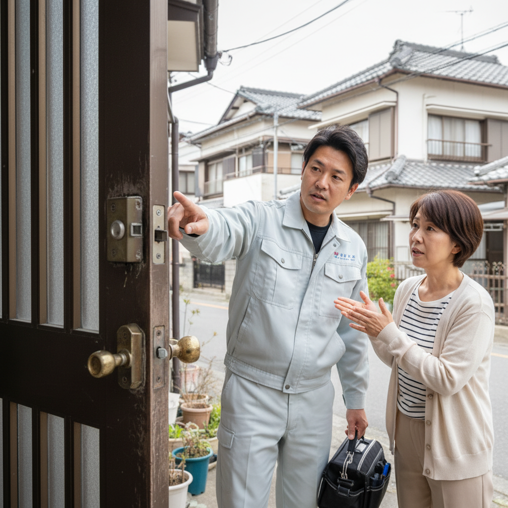 東京都葛飾区新宿でドアクローザー・蝶番・ドアノブ修理が必要な理由