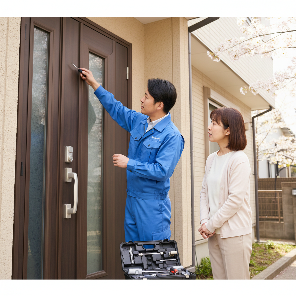 東京都葛飾区東新小岩のドア修理｜原因と自分でできること