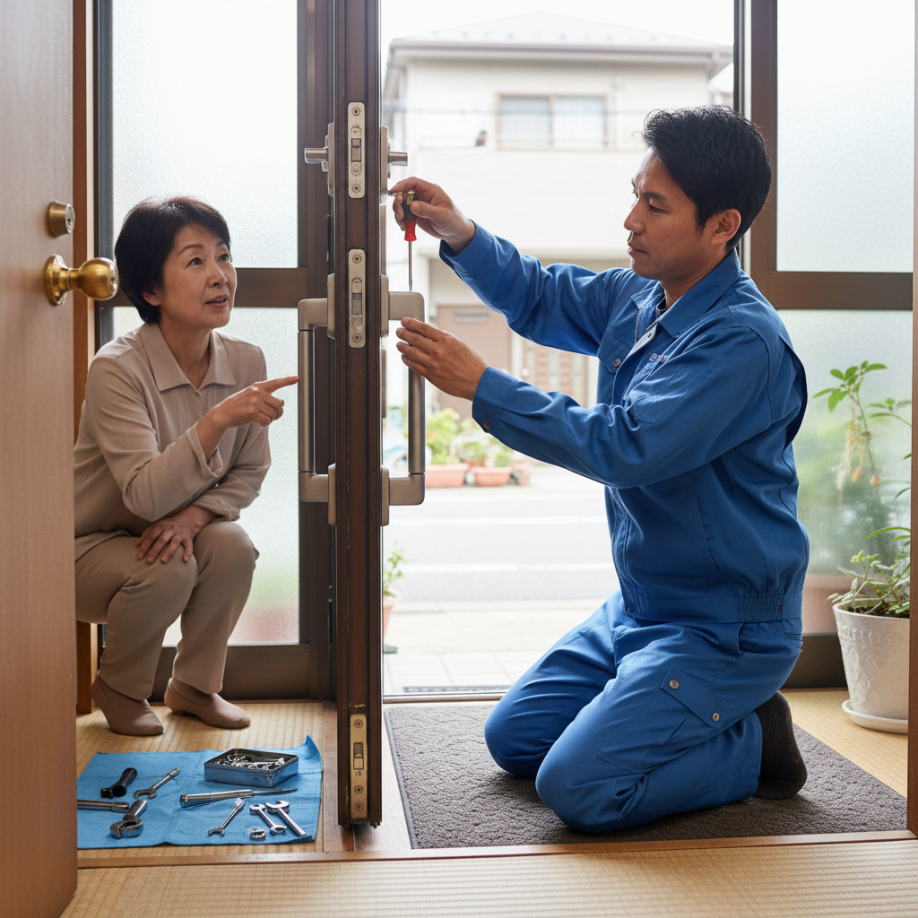 東京都葛飾区東水元 ドア修理：ドアクローザー・蝶番・ドアノブのトラブル原因と対策