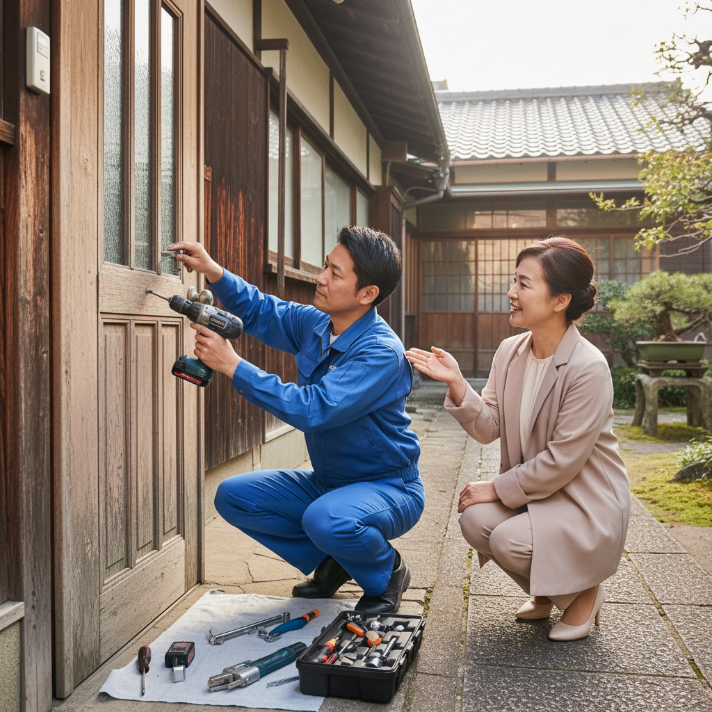 東京都葛飾区東堀切 ドア修理｜ドアクローザー・蝶番・ドアノブのトラブル解決