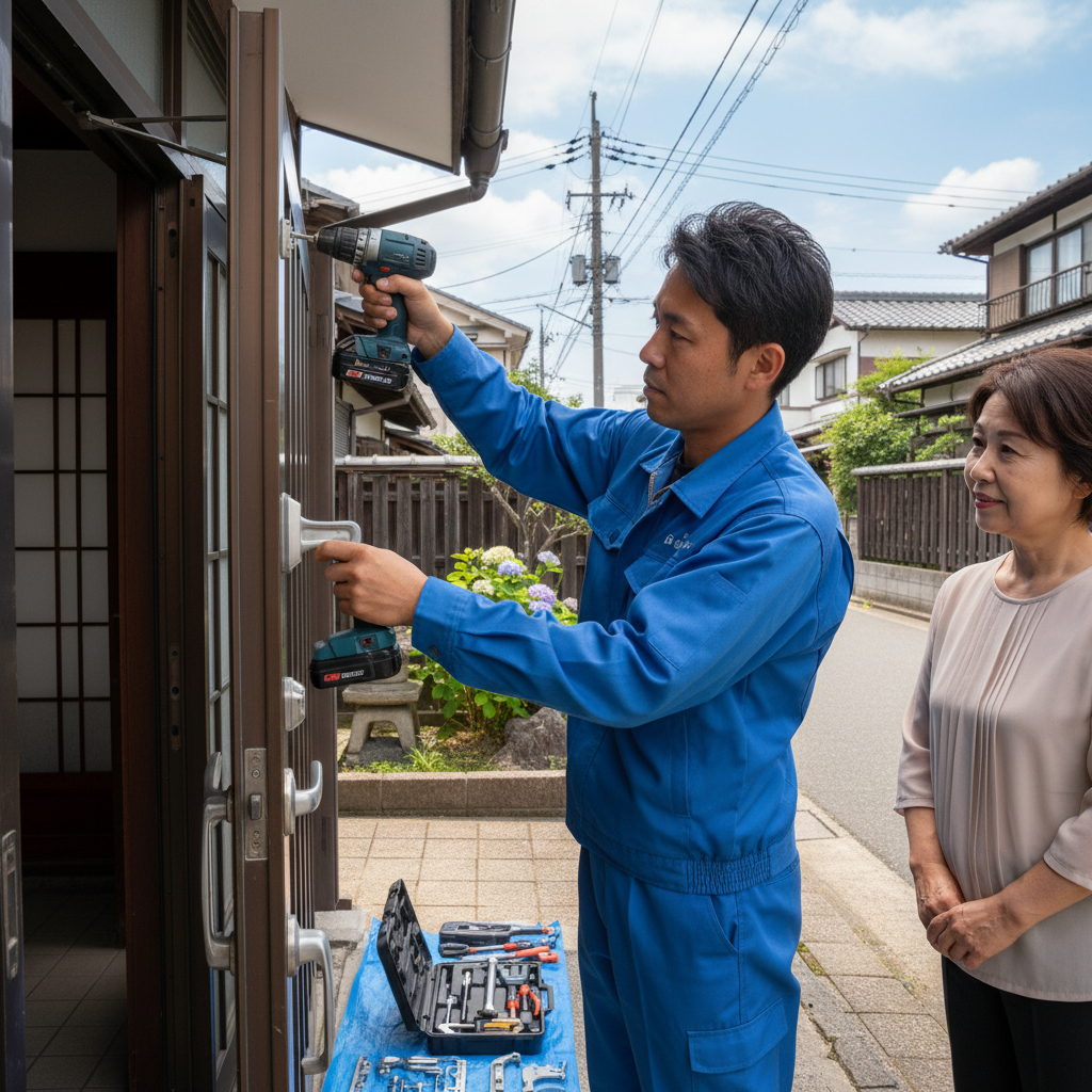 東京都葛飾区東立石｜ドア修理で多いドアクローザー・蝶番・ドアノブのトラブル