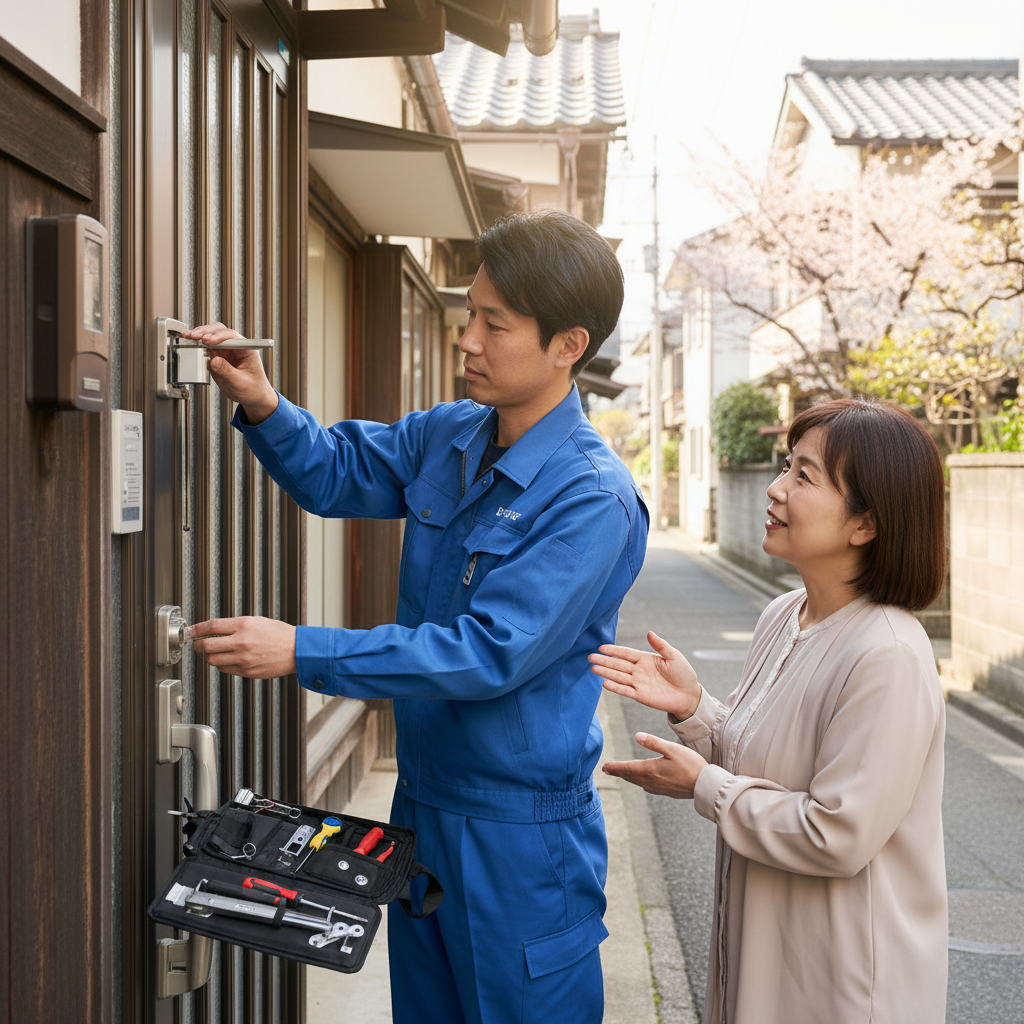 東京都葛飾区南水元 ドア修理：ドアクローザー・蝶番・ドアノブのトラブル解決