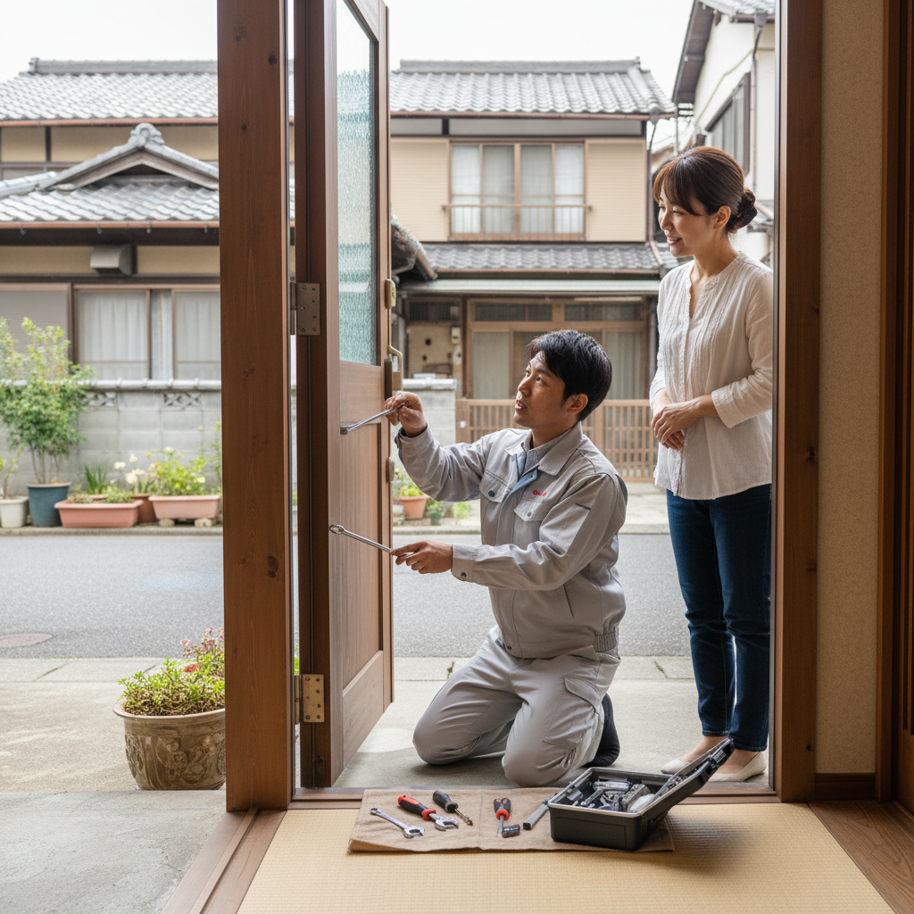 東京都江戸川区西一之江で多いドア修理｜原因と対策