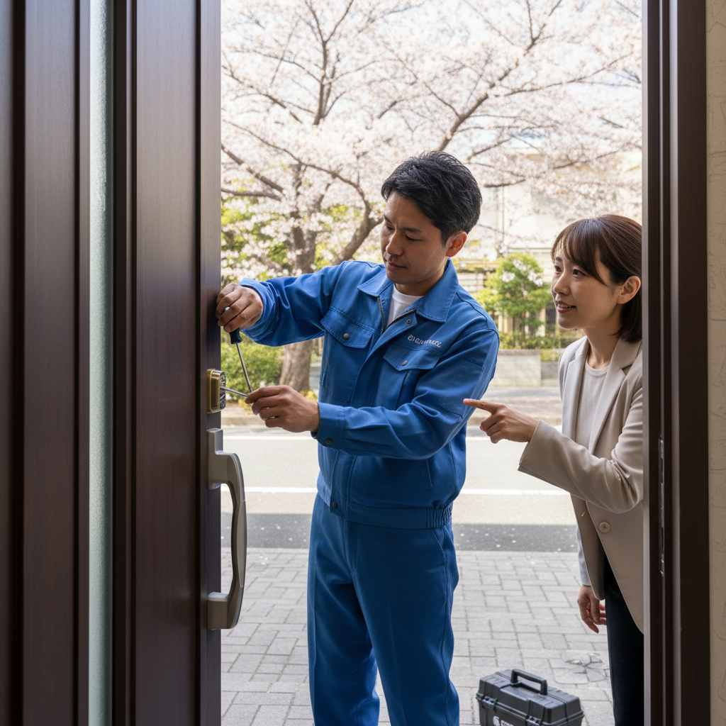 東京都江戸川区西葛西 ドア修理｜ドアクローザー・蝶番・ドアノブのトラブル解決