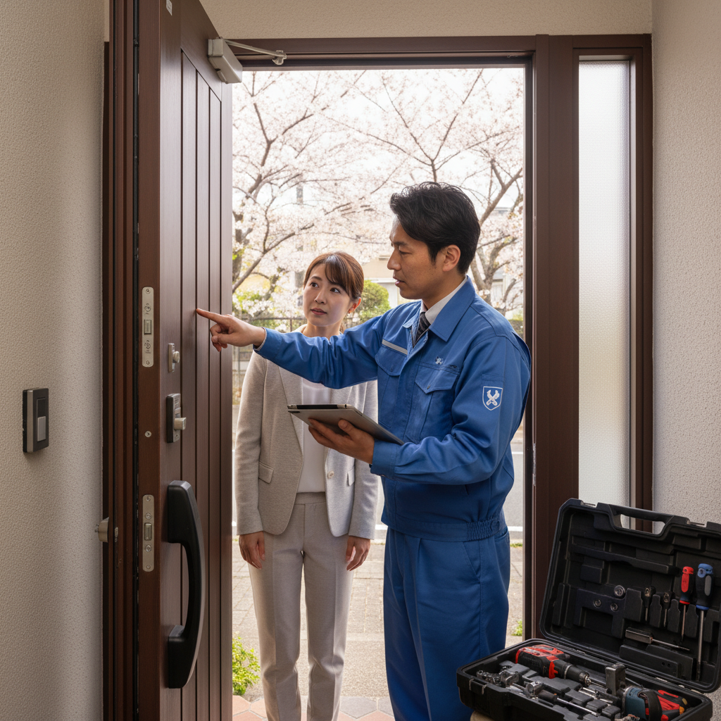 東京都江戸川区西小岩 ドア修理｜原因と症状をチェック