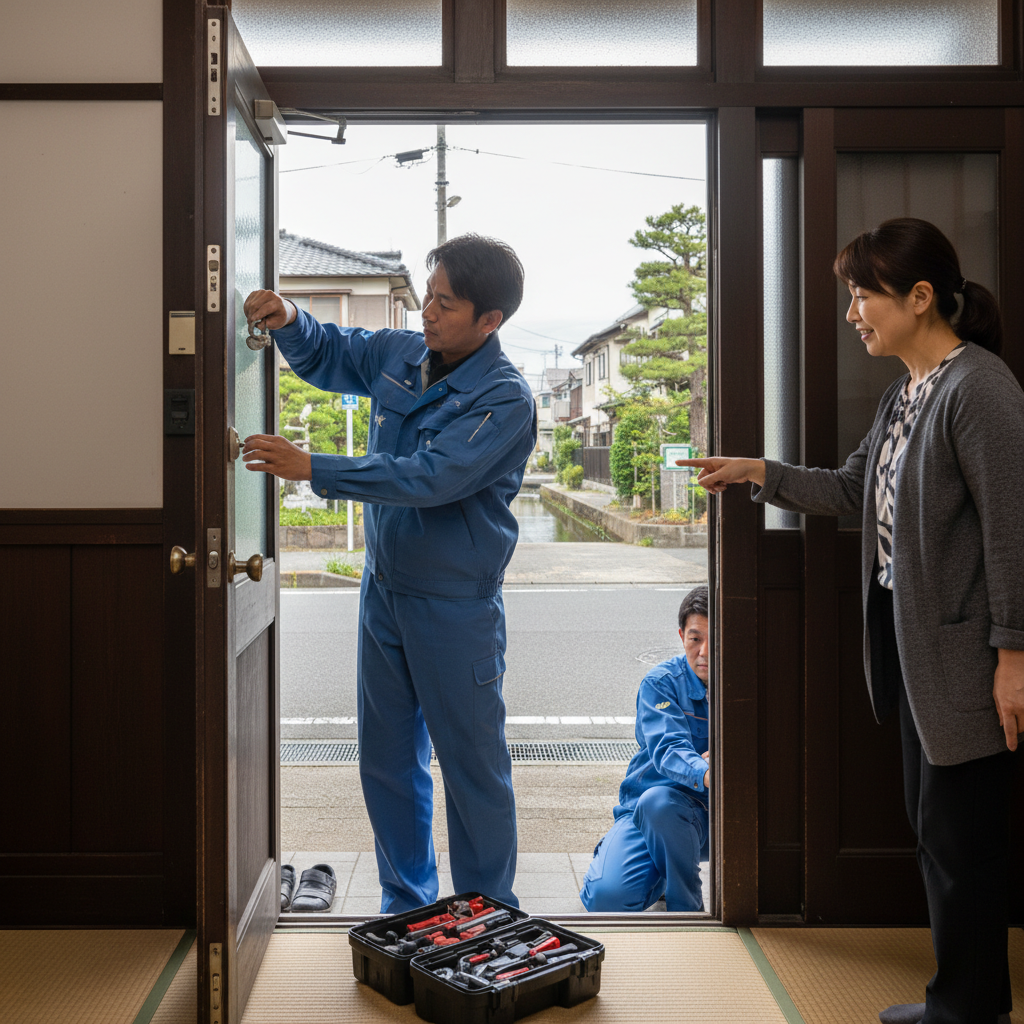 東京都江戸川区船堀で多いドア修理|ドアクローザー・蝶番・ドアノブの修理・交換