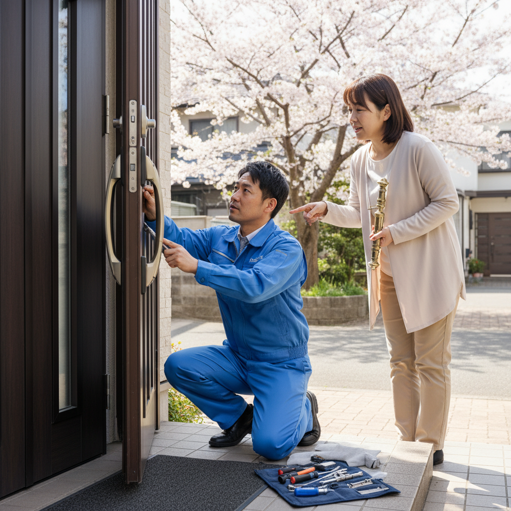 東京都江戸川区北小岩で多いドア修理｜ドアクローザー・蝶番・ドアノブのトラブル解決