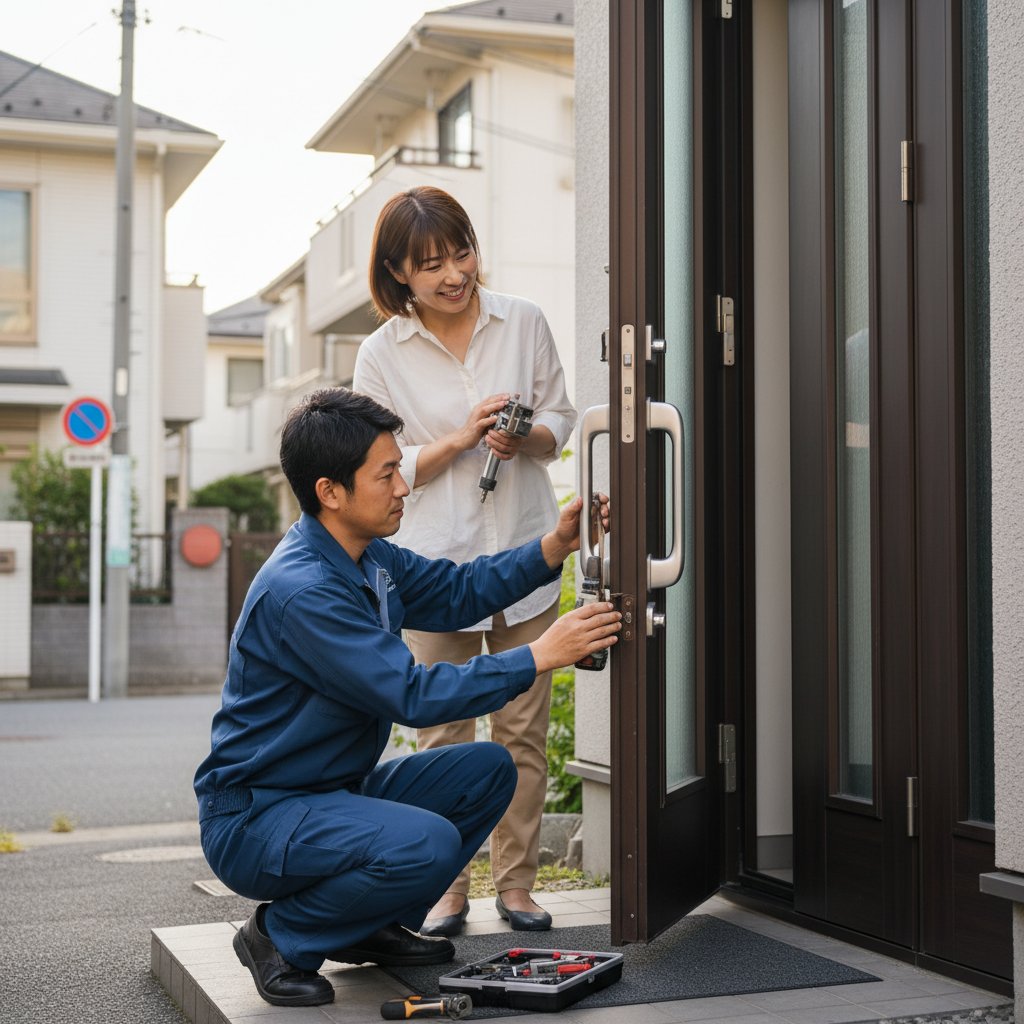 東京都江東区塩浜で迅速対応！ドアクローザー・蝶番・ドアノブの修理交換