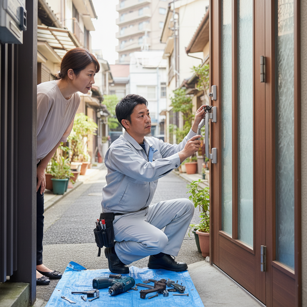 東京都江東区大島 ドア修理!原因と症状、修理・交換のポイント